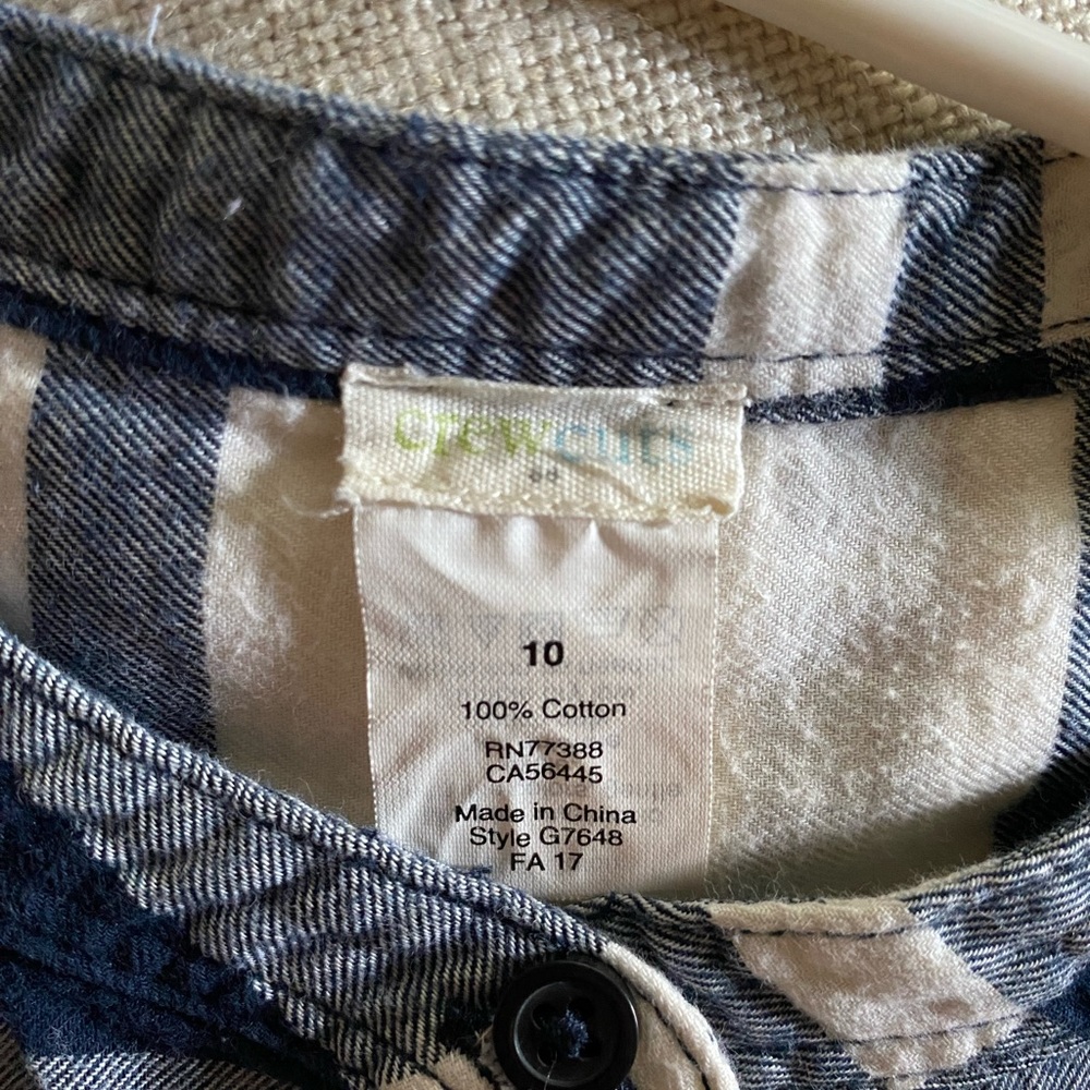 Girls J. Crew Flannel Popover Tunic - Picture 7 of 7